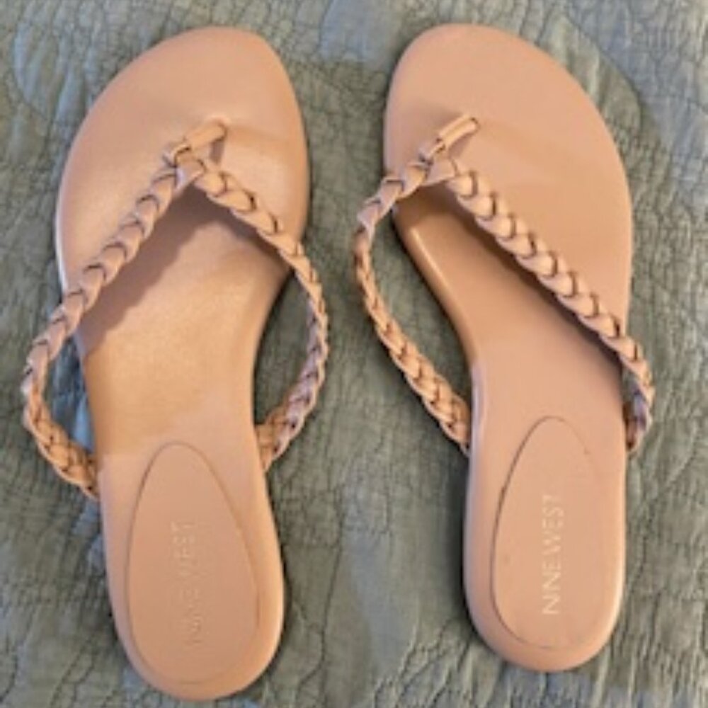 Nine West Thong Sandal Beige